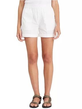 Sanctuary White Elastic Waist Safari Roll Up Shorts NWT Women’s 31”